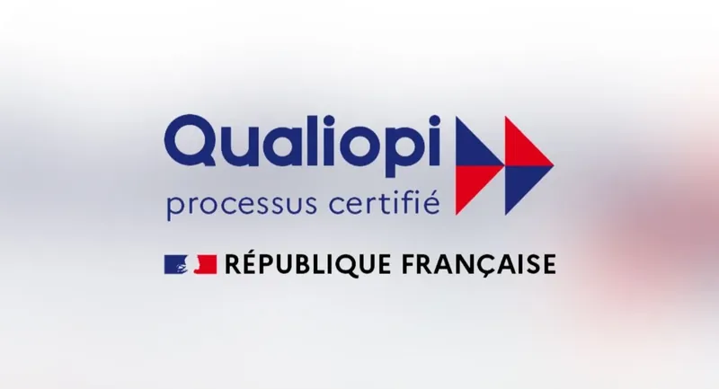 Logo Qualiopi associé aux formations digitales