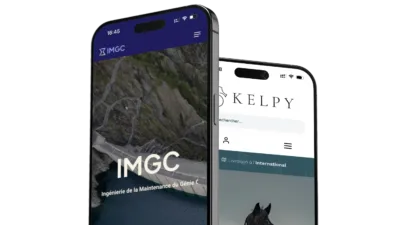 Présentation du site Kelpy sur mobile et tablette