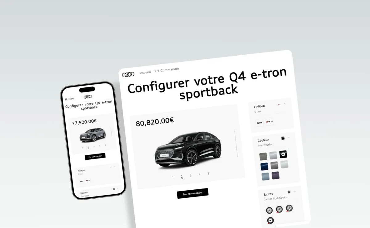 Expérience immersive autour de l’Audi Q4 e-tron