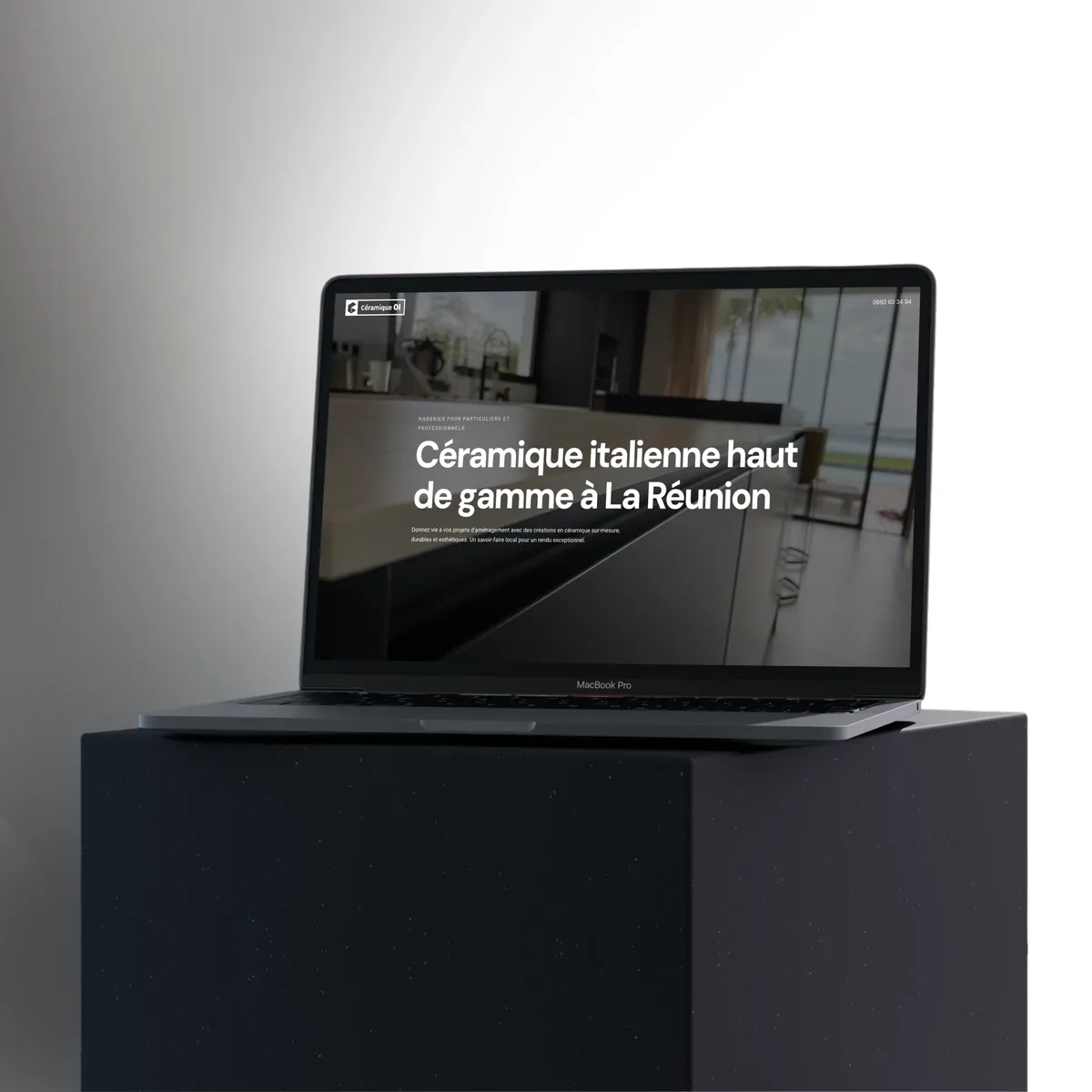 Présentation du site internet de Céramique OI réalisé par Alba