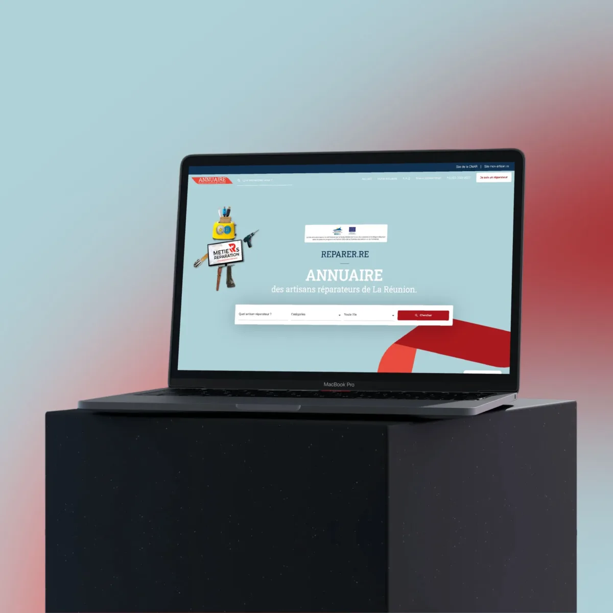Présentation de la plateforme Réparer.re