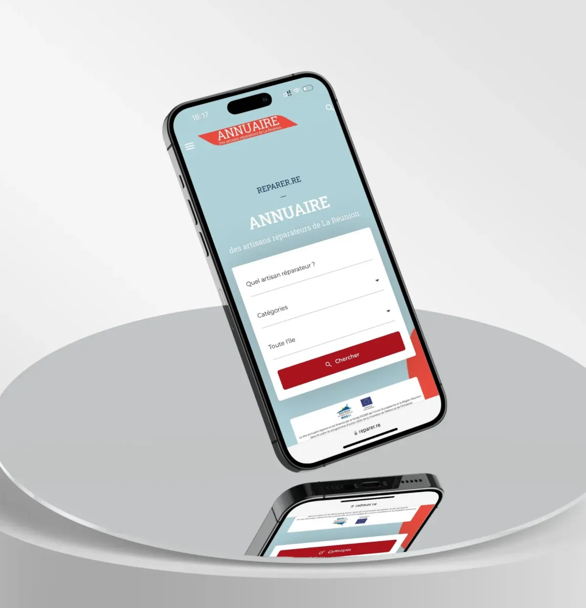 Recherche d’un réparateur sur la plateforme Réparer.re