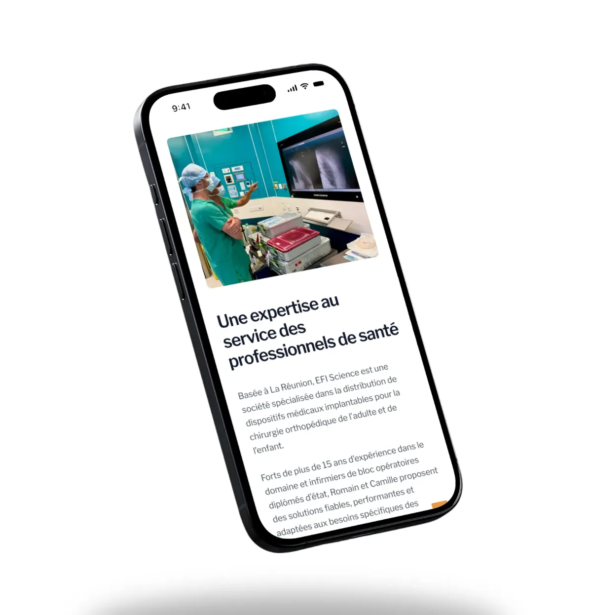 Contenus d’assistance opératoire sur le site EFI Science