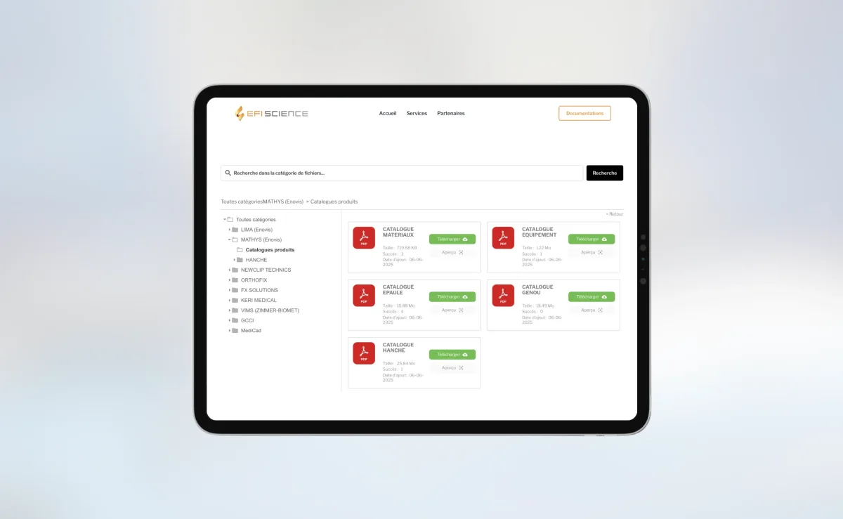Navigation dans les ressources du site EFI Science