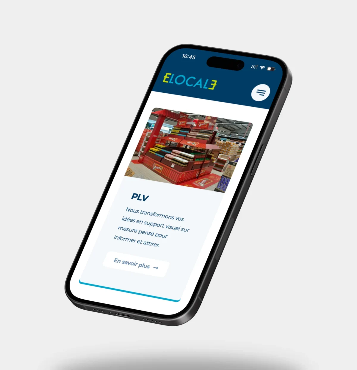 Aperçu mobile du site Empreinte Locale