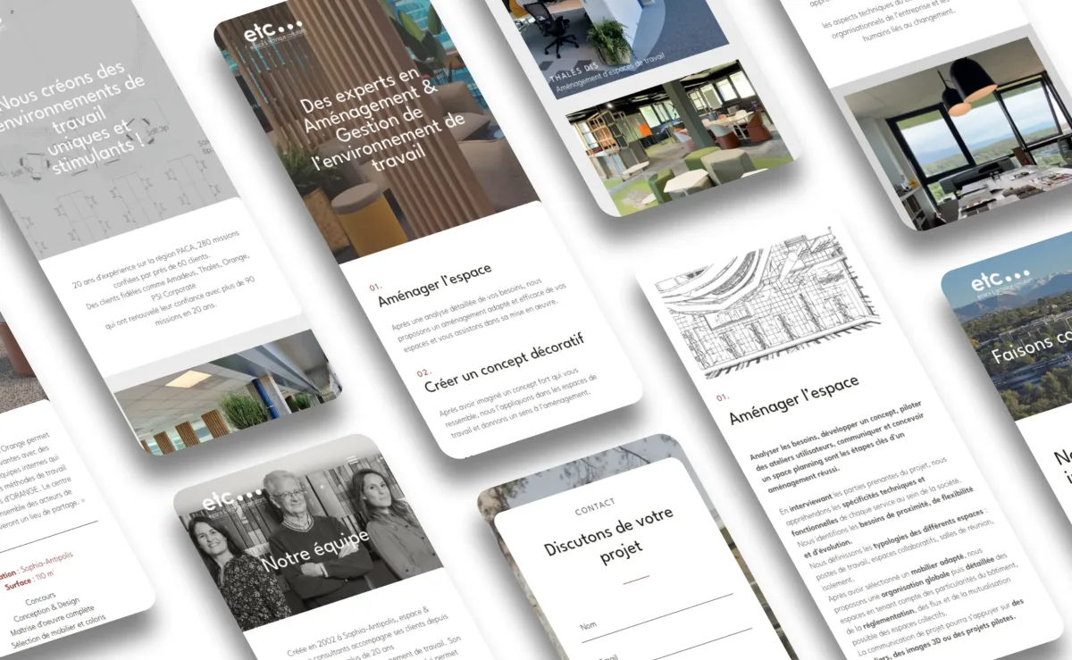 Portfolio des réalisations ETC