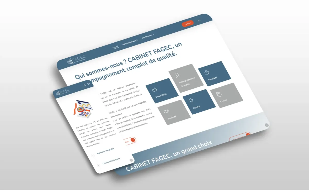 Missions présentées sur le site du cabinet Fagec