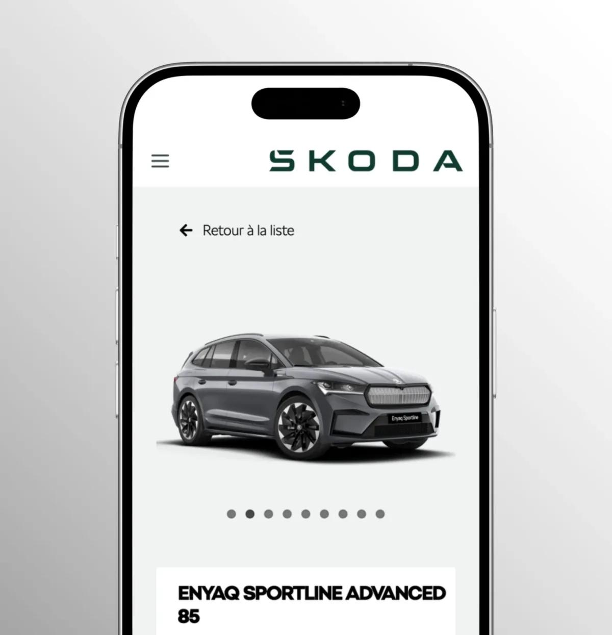 Consultation du stock et réservation d’un essai Skoda